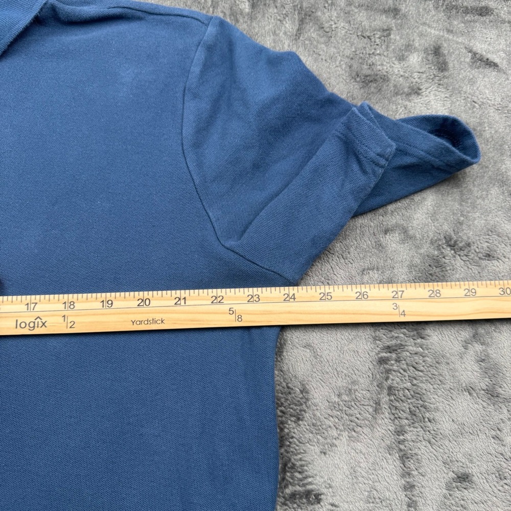 Magellan Outdoors Fish Gear Mens Blue Cotton Pique Polo Shirt L Classic Fit 0029 - Picture 6 of 10